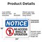 Signmission No Access While In Operation OSHA Notice Sign, Plastic, 24in W x 18in L, 2PK OS-2PACK-NS-P-1824-L-14346 - alternate 2